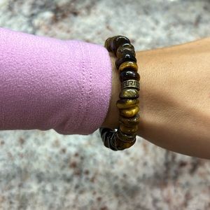 Pebble beaded tigers eye 👁️